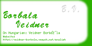 borbala veidner business card